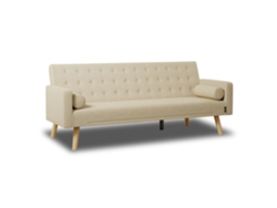 Sofá Cama Beige NALUI One Dots 3 Plazas Acolchado