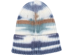 1 Gorro De Tricô Preto Fosco Tie-dye Para Homem Com Detalhes Em Crochê Para Bebê, Verde
