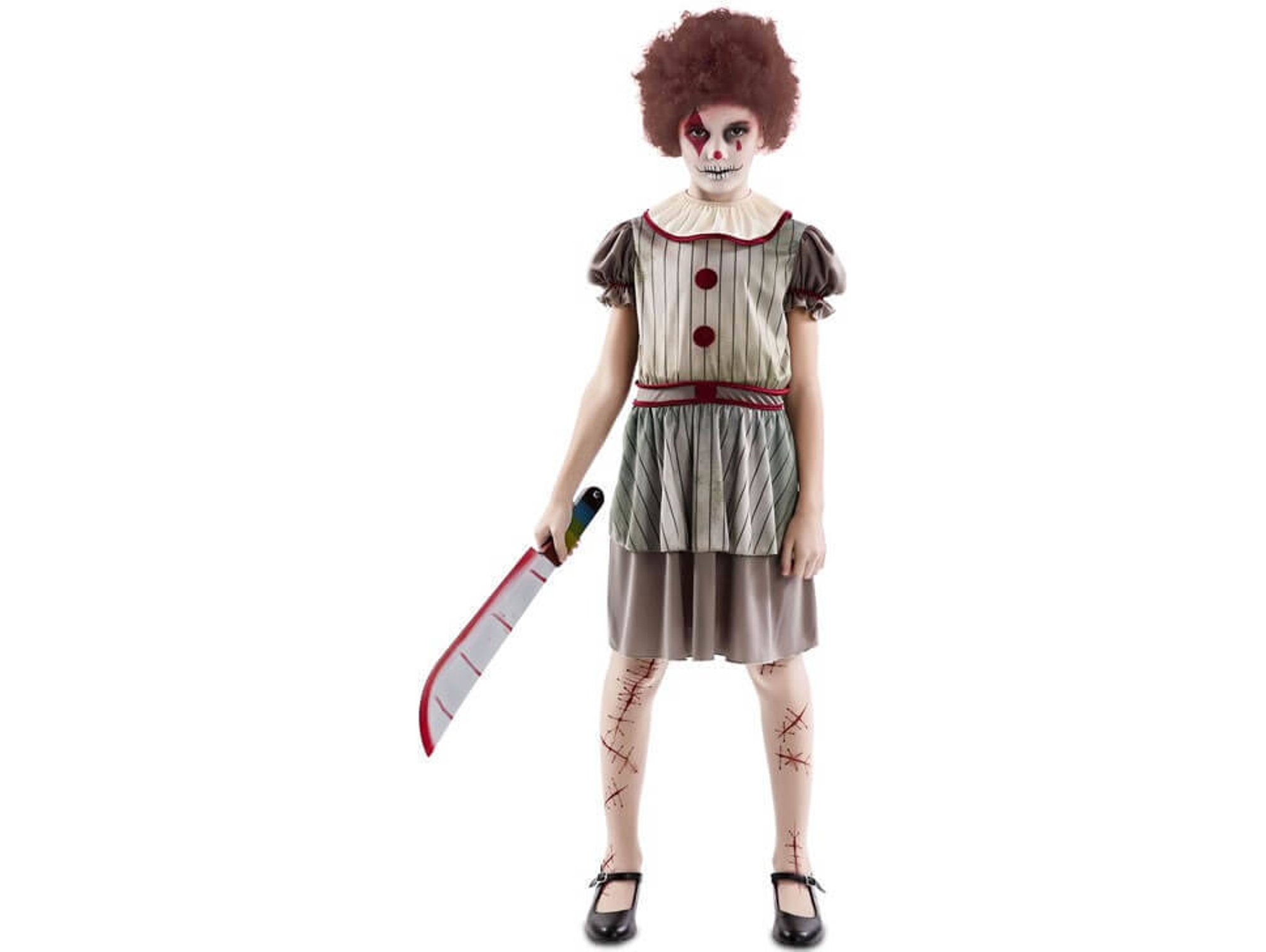 Disfraz de Niña DISFRAZZES Payasa Del Terror (Talla: 5 a 6 años)