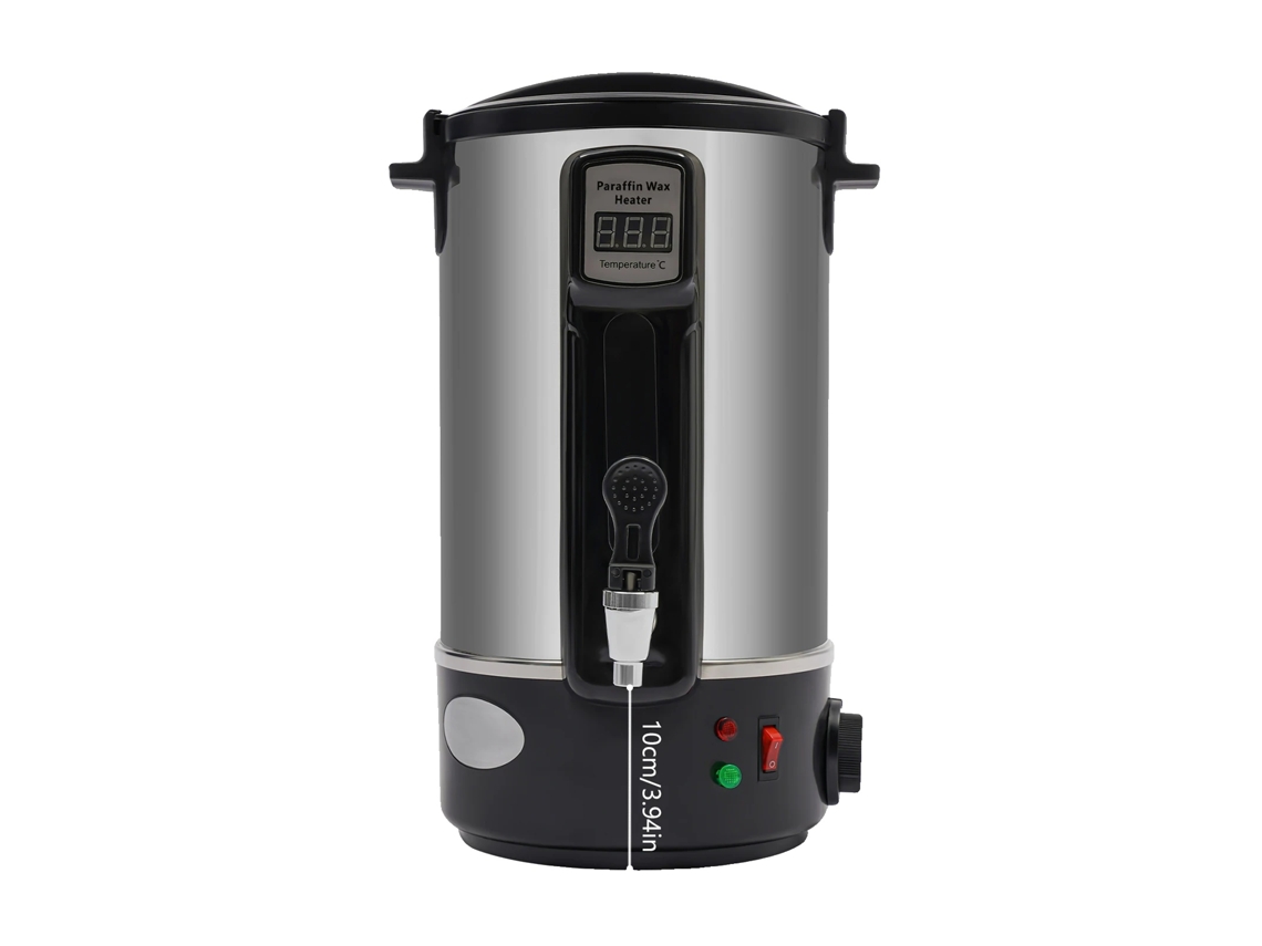 Fundidor de cera, acero inoxidable 201, pantalla LED, temperatura ajustable, 12 L