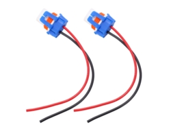 Conector hembra cerámico 9005-2 con cable para conector de arnés de faros LED (2 piezas)