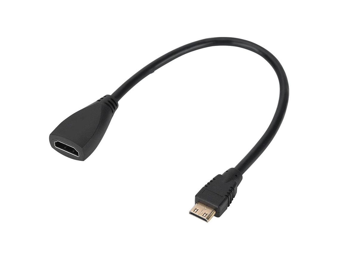 Cable Adaptador Hdmi Hembra A Mini Hdmi Macho, 1080p 3d De Alta Velocidad, Alta Calidad