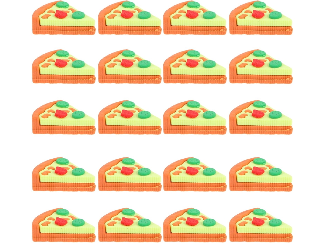 Paquete De 30 Gomas De Borrar Triangulares Con Forma De Pizza - Mini Gomas De Borrar