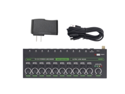 Mixer Estéreo De 10 Canais Mix1000 Com Luz Rgb Baixo Ruído Para Guitarra Teclado Bateria Palco Plug Us 100-240v