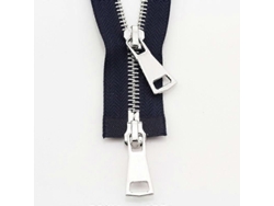 Hebilla Metálica Para Chaqueta Con Dos Deslizadores, Abierta, Diy N.° 5, 70 Cm/90 Cm, Accesorio De Ropa, 70 Cm, Azul Marino