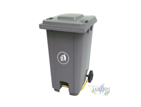 Cubo De Basura 120 Litros Gris 56X48X93 Cm SUINGA
