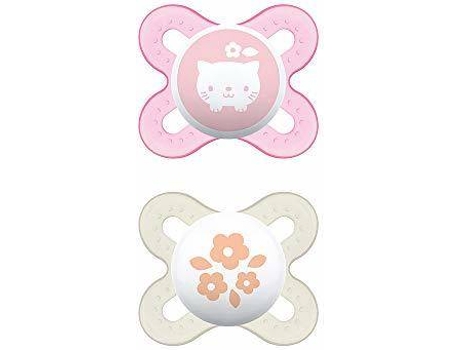 Conjunto 2 Chupetes MAM Start Rosa (0-2 meses)