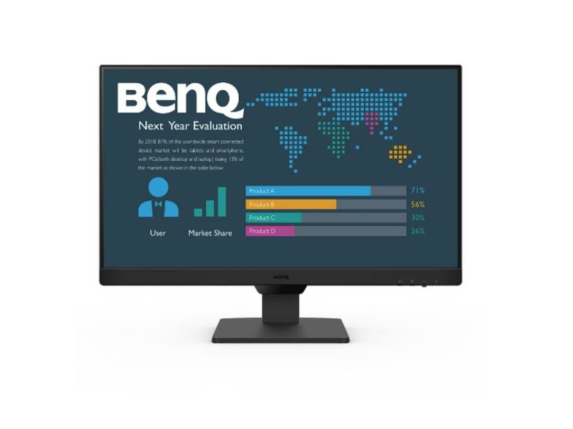 Monitor Gaming BENQ BL2490 (sRGB - Flicker free - 23,8" - Quad HD - Enchufe EU - 5 ms)