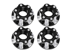Tuercas hexagonales M4 de aleación de aluminio para HSP Sakura D3 D4 1/10 RC Car Blackvayotoy