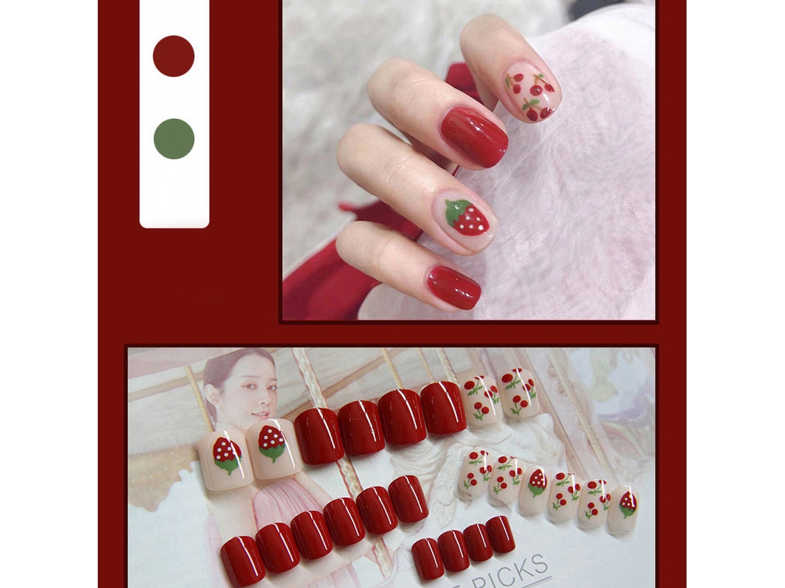 Uñas postizas con parches de plástico para usar. Accesorios y suministros para decoración de uñas.