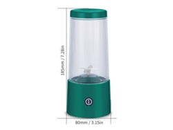 Licuadora Portátil De 4 Cuchillas, 350 Ml, Vaso Desmontable, Recargable Por Usb, Para Viajes Y Deportes Al Aire Libre.