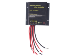Controlador de carga solar inteligente MPPT impermeable Veloriskku de 12 V y 10 A para baterías.