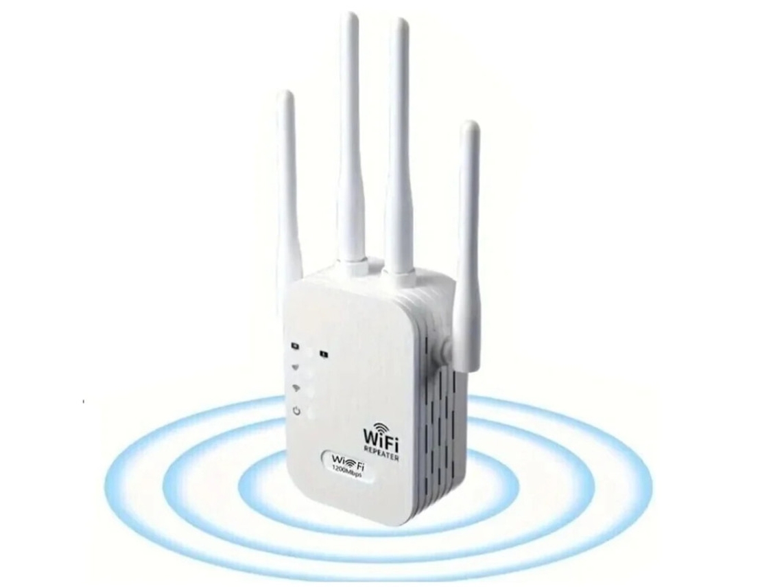 Extensor de rango wifi de 1200 Mbps para ampliar la red doméstica con amplificador de señal, módem, enrutador y extensor para exteriores Yizhood