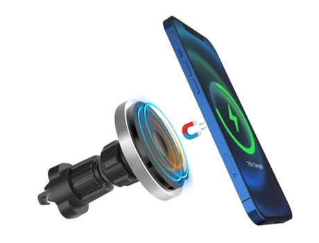 Cargador Montagem Carro Sem Qi para iPhone 12 S/12 YIZHOOD Negro
