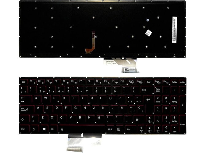 Teclado para Lenovo Ideapad Y50-70 Y70-70 Retroiluminado