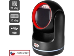 Lector de tarjetas de memoria Virtuos HT 861a 2D, estacionario, USB, negro (emulación de teclado/RS-232)
