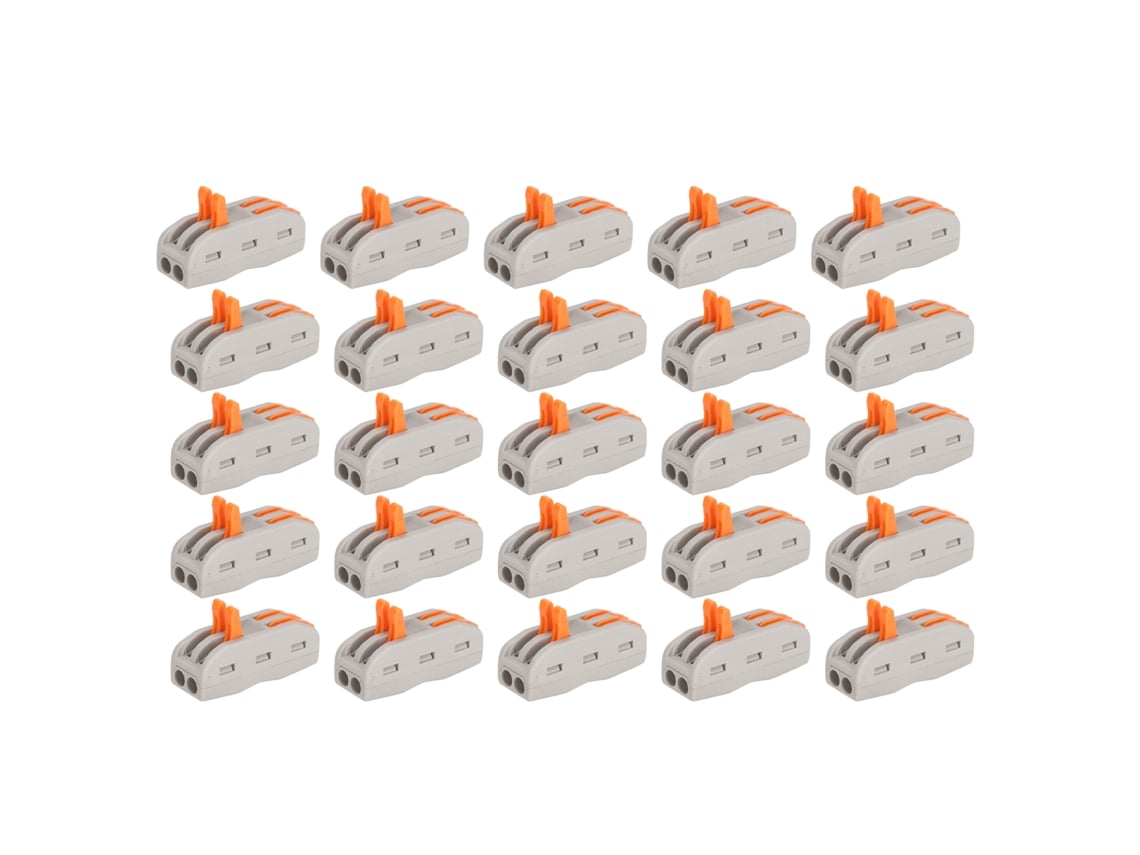 25 Conectores De Cable Compactos De 4 Orificios Para Empalme Rápido De Cables En Aplicaciones De Construcción Y Automoción.