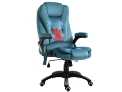 Sillón de masaje, silla ejecutiva, silla para videojuegos, sillón de masaje azul para oficina