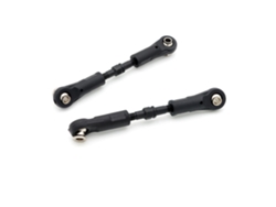 Black2pcs Zd Racing Mt16 1/16 Rc Car Parts Steering Rods Adjustable Vehicles Models Spare Accessories 16034