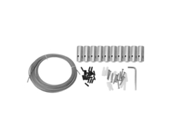 Kit De Enrejado De Alambre De Acero Inoxidable Para Plantas Trepadoras, Muro Verde De Jardín, 12 M Con Accesorios.