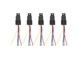 2026-5pcs Relé Intermitente Universal 12v 40a Controlador Luz Parpadeo Led Impermeable 5 Vías
