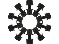 Kit De 16 Tornillos Negros Para Fijar La Matrícula De La Motocicleta.