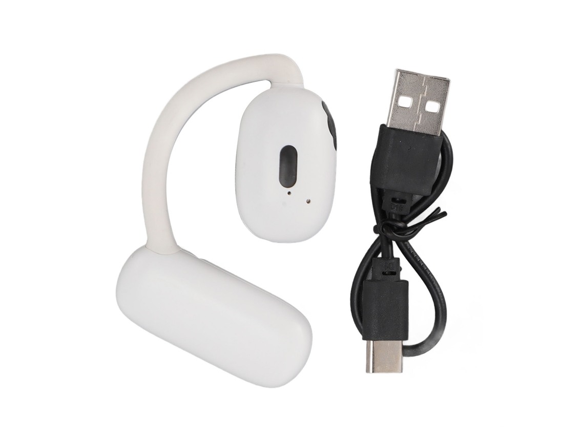 Auriculares Deportivos Open V21 Con Carga Rápida, Bluetooth Estéreo, Tpu, Tamaño Pequeño, Para Android, Color Blanco.