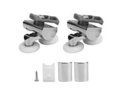 Ruedas Para Puertas De Ducha De 23 Mm Con Rodamiento Suave Y Duradero En Acero Inoxidable + Nailon.
