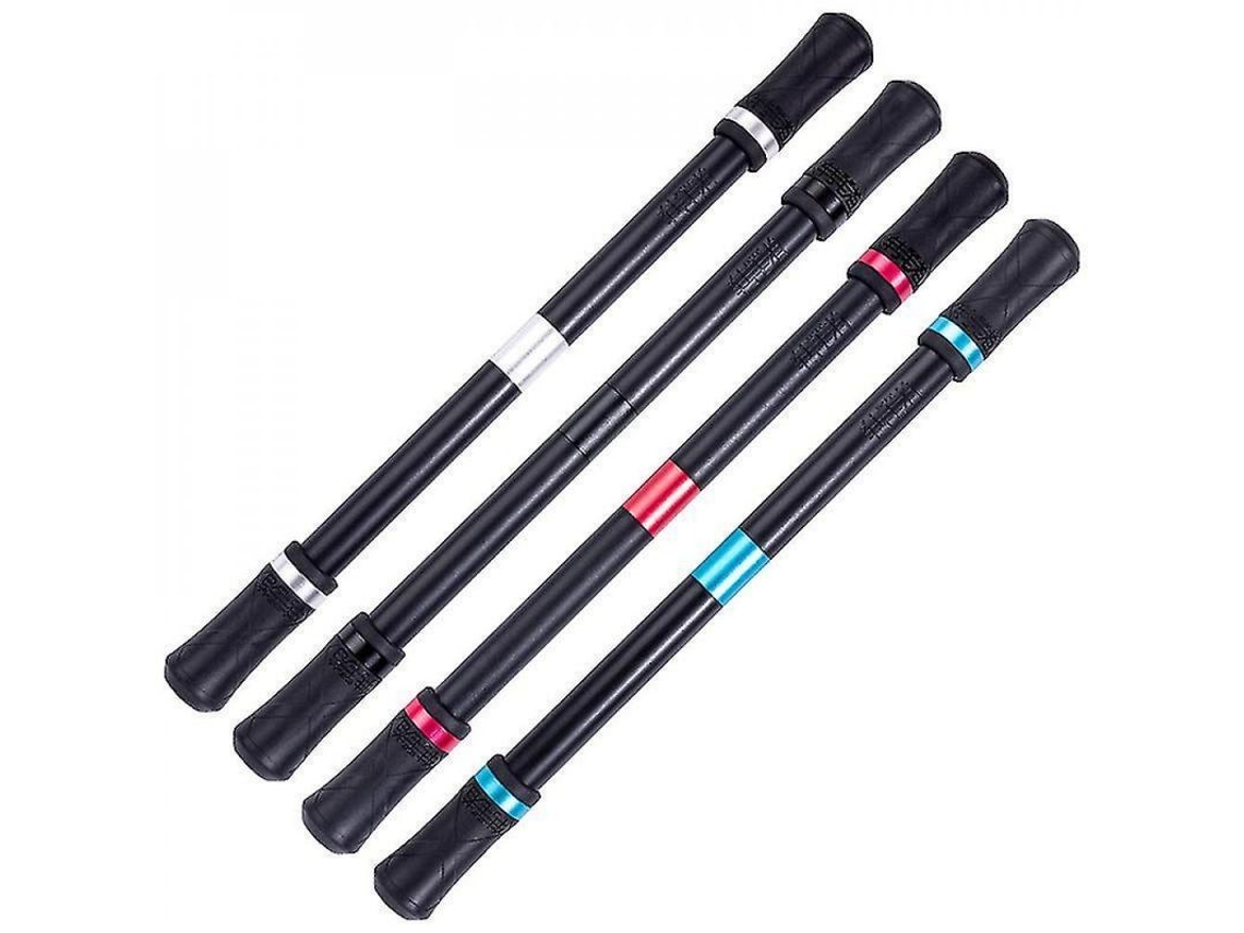 Paquete De 4 Bolígrafos Giratorios Profesionales Con Goma Abs Tpr Negra Para Ejercitar La Flexibilidad De Los Dedos, 22 Cm