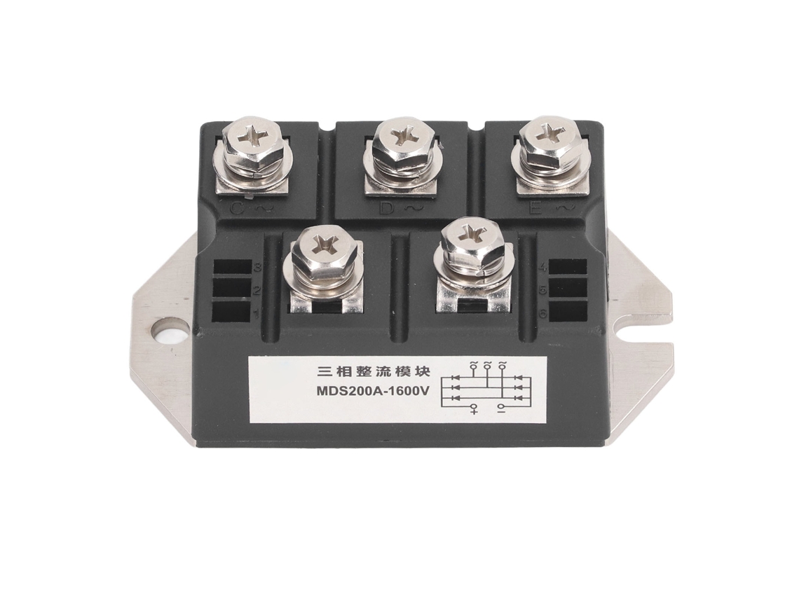 Puente Rectificador 200a 1600v 3 Fase Módulo De Potencia Diodo Placa De Cobre Para Disipación De Calor