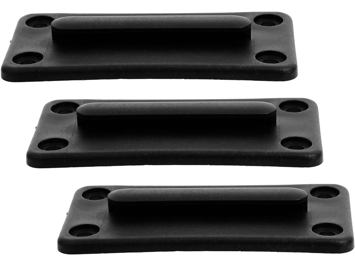 Receptores Cinturón Retráctiles Abs Negro Juego 3 Piezas Compatibles Barreras Seguridad Eventos Tiendas Diseño