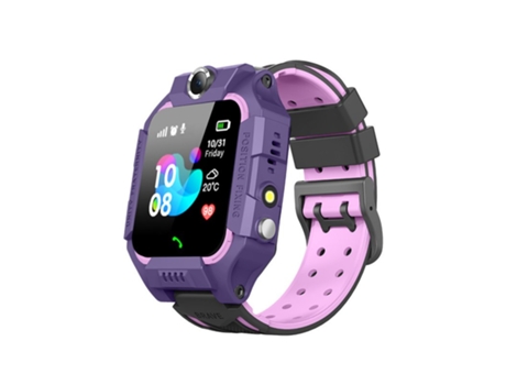 Smartwatch Z6F Kids Sos Phone Watch Ip67 Control remoto de fotos a prueba de agua para iOS Android Púrpura