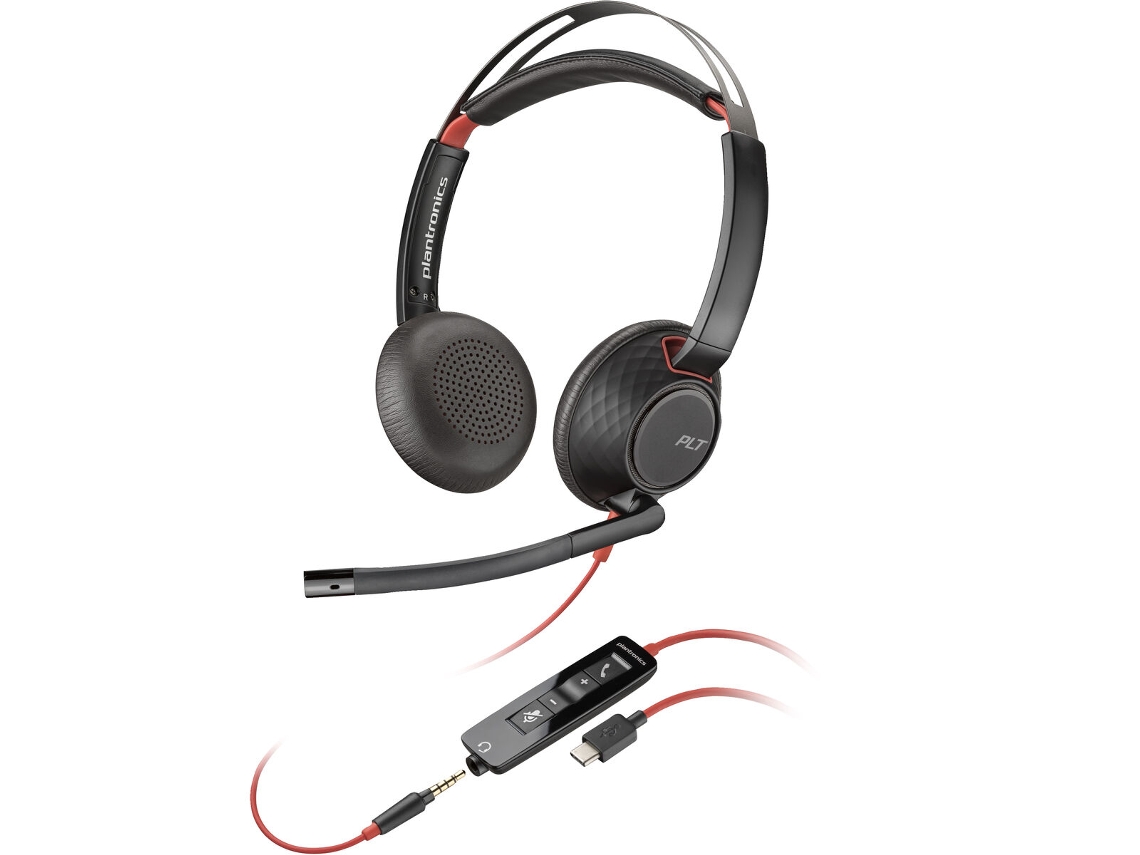 Auriculares con Micrófono POLY Blackwire 5220 (USB - USB-C - Jack 3.5 mm)