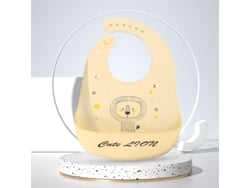 Yuysan Babete Infantil Grande Em Silicone Impermeável, Dobrável, Com Desenho Cartoon Para Refeições(tt-305-5)