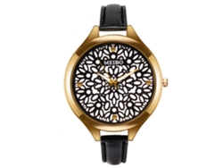 Reloj De Pulsera De Cuarzo Con Correa De Piel Sintética, Unisex, Informal, Moderno (rojo Y Rosa)