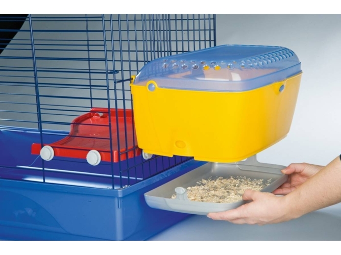 Nido para Chinchilas, Conejos y Hurones ORNIEX Exterior (Amarillo - 37x26x22cm)