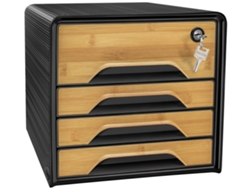Caja Cajón CEP Smoove Secure Silva 4 Cajones Negro/