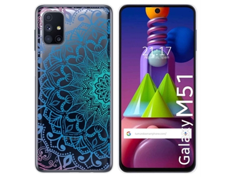 Carcasa Samsung Galaxy M51 TUMUNDOSMARTPHONE Dibujos Transparente Multicolor