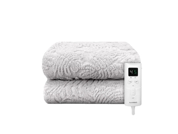 Manta térmica, ajustes de calor regulables, lavable a máquina, color gris cielo (OEM)