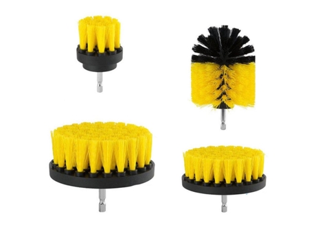 Pack de 4 cepillos de limpieza para taladro/destornillador.