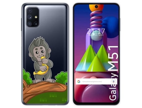 Carcasa Samsung Galaxy M51 TUMUNDOSMARTPHONE Dibujos Transparente Multicolor
