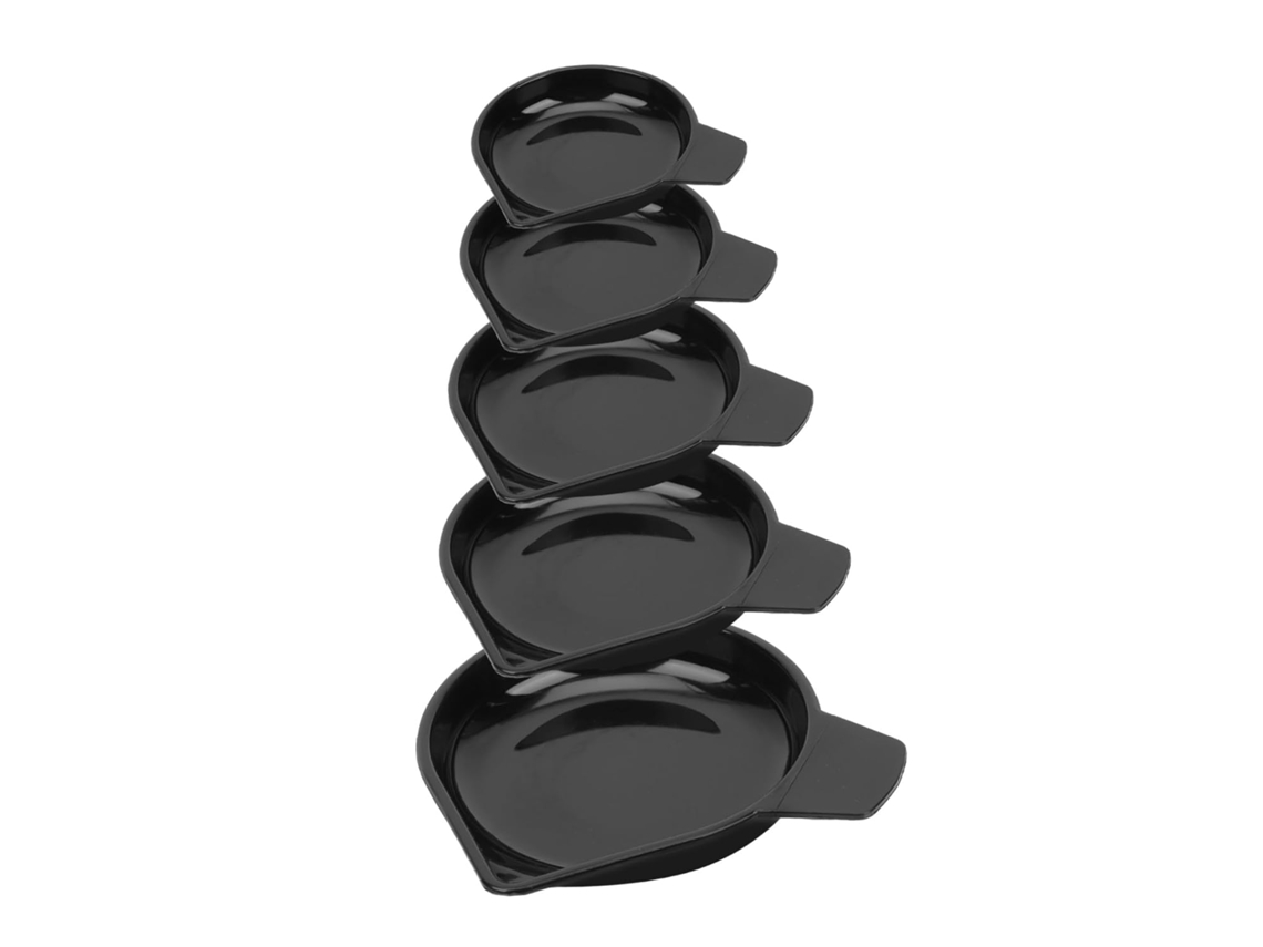 Juego de 5 bandejas de plástico resistentes para básculas, ideales para pesar joyas y otros artículos. Gokoco