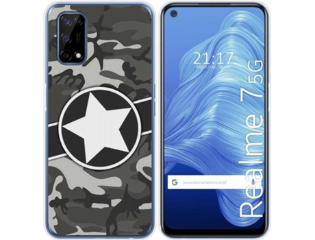 Carcasa Realme 7 5G TUMUNDOSMARTPHONE Camuflaje 02 Multicolor