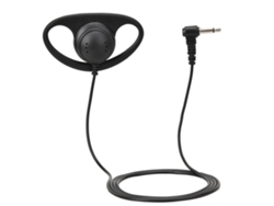 Auriculares Tipo D Con Micrófono De 3,5 Mm Para Radio Bidireccional - Ligeros Y Compactos - Negro