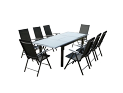Conjunto de Jardín CONCEPT U Ravenne (Gris - Aluminio - 240x160x75 cm)