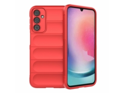 Estuche Flexible Escudo Mágico para Samsung Galaxy A24 GENERIC Rojo