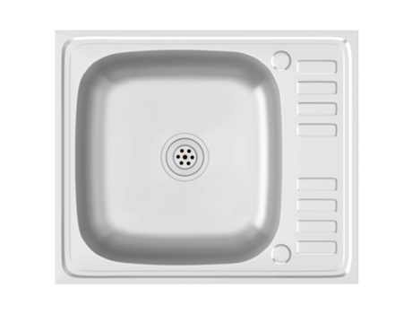 Fregadero VIDAXL Escurridor Plateado 500x600x155 mm Acero Inoxidable