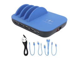 Estación De Carga Multipuerto Stw8128 Con Ranura Separada Para Ios Huawei Xiaomi Samsung