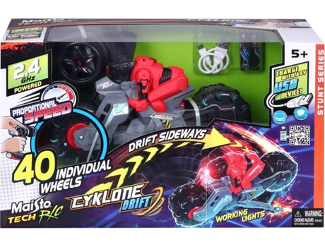Mota de Jugar MAISTO TECH Tech Cyklone Drift Rojo (Edad Mínima: 5 Años)