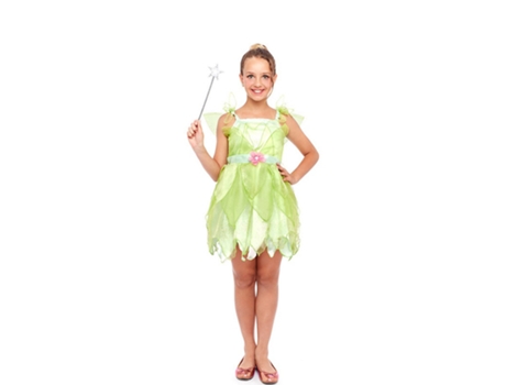 Disfraz de Niña PARTILANDIA flor de hada verde (Tam.: 4 a 6 anos)